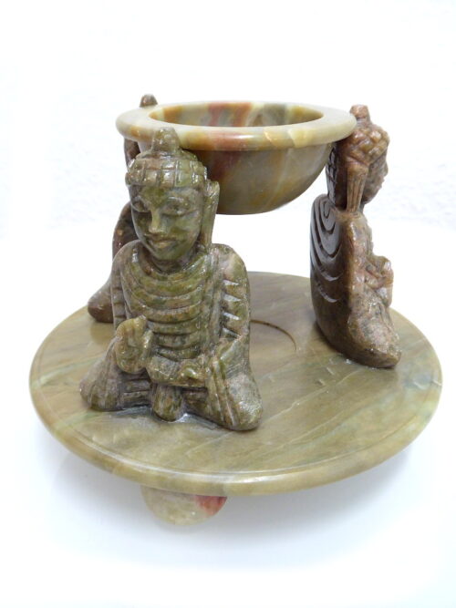 Öllampe "Buddha" Speckstein